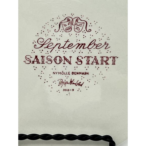 Bjorn Wiinblad September Optimisme Nymolle Denmark Wall Calendar Plaque #3013-9 - Picture 4 of 5